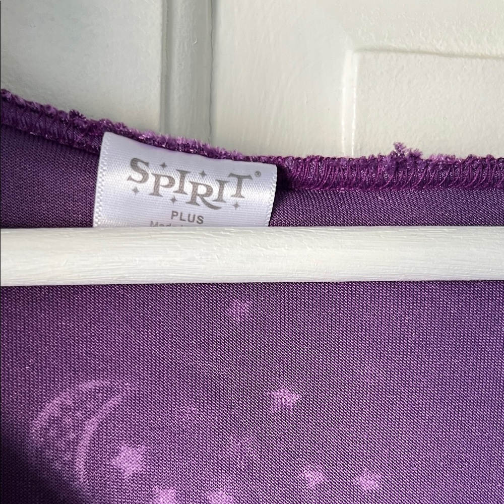 Spirit Halloween Celestial Purple Hooded Robe Mystic Dress Costume Plus Size - Picture 9 of 11